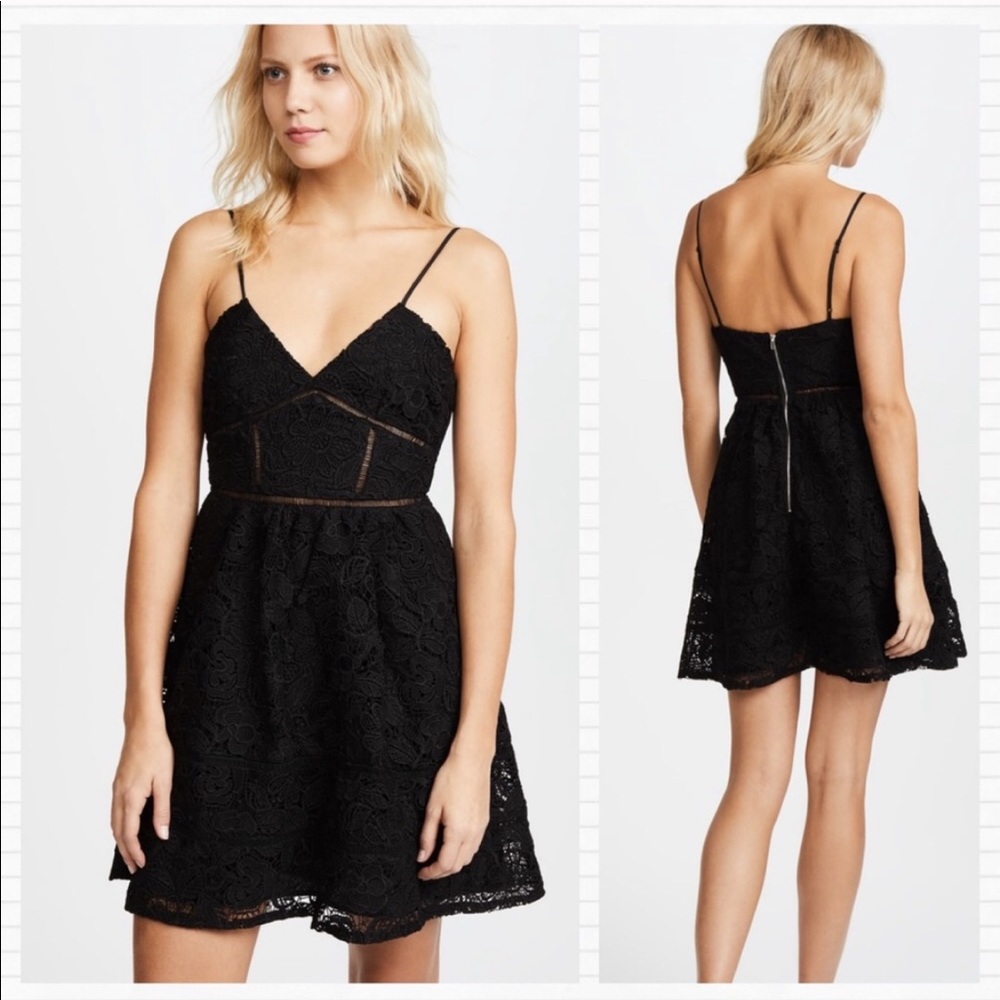 BB Dakota New Black Lace Cutout Cocktail Dress